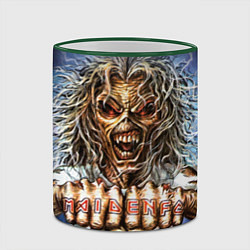 Кружка 3D Iron Maiden: Maidenfc, цвет: 3D-зеленый кант — фото 2