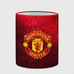 Кружка 3D Манчестер Юнайтед цвета 3D-красный кант — фото 2