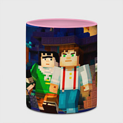 Кружка 3D Minecraft Men's, цвет: 3D-белый + розовый — фото 2