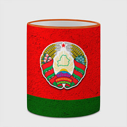 Кружка 3D Герб Беларуси, цвет: 3D-оранжевый кант — фото 2