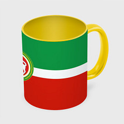 Кружка 3D Татарстан: флаг, цвет: 3D-белый + желтый