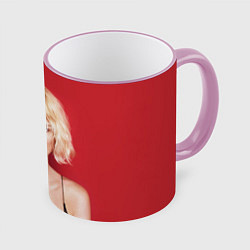 Кружка 3D Taylor Swift, цвет: 3D-розовый кант