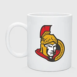 Кружка керамическая Ottawa Senators, цвет: белый