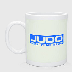 Кружка керамическая Judo: More than sport, цвет: фосфор