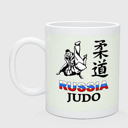 Кружка керамическая Russia Judo, цвет: фосфор