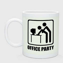 Кружка керамическая Office Party, цвет: фосфор