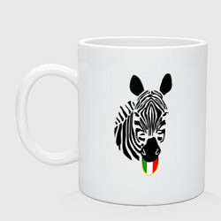 Кружка керамическая Juventus Zebra цвета белый — фото 1