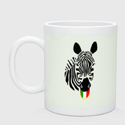 Кружка керамическая Juventus Zebra, цвет: фосфор