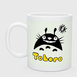 Кружка керамическая Totoro тоторо, цвет: фосфор