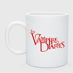Кружка керамическая The Vampire Diaries, цвет: белый
