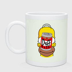 Кружка керамическая Duff Homer, цвет: фосфор