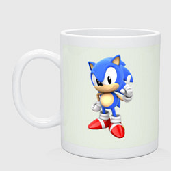 Кружка керамическая Classic Sonic, цвет: фосфор