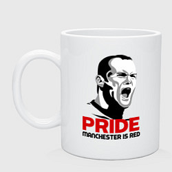 Кружка керамическая Pride Rooney, цвет: белый