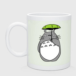 Кружка керамическая Totoro с зонтом, цвет: фосфор