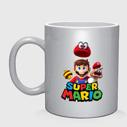 Кружка керамическая Super Mario, цвет: серебряный