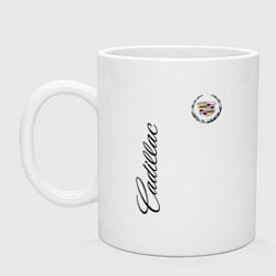Кружка керамическая Cadillac, цвет: белый
