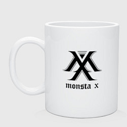 Кружка керамическая Monsta X, цвет: белый