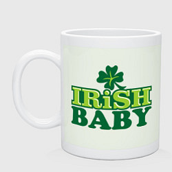 Кружка керамическая Irish baby, цвет: фосфор