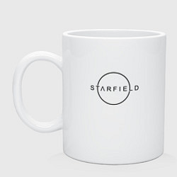 Кружка керамическая Starfield, цвет: белый