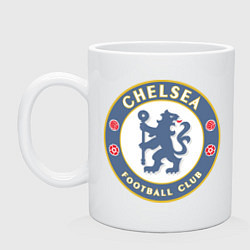 Кружка керамическая Chelsea FC, цвет: белый