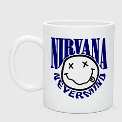 Кружка керамическая Nevermind Nirvana, цвет: белый