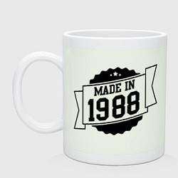 Кружка керамическая Made in 1988, цвет: фосфор