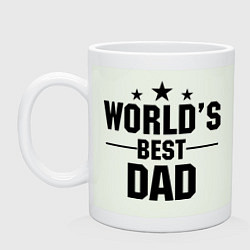 Кружка керамическая Worlds best DADDY, цвет: фосфор