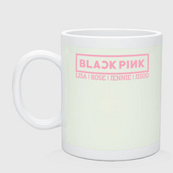 Кружка керамическая Black Pink: Girls, цвет: фосфор