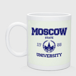 Кружка керамическая MGU Moscow University, цвет: фосфор