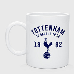 Кружка керамическая FC Tottenham 1882, цвет: белый