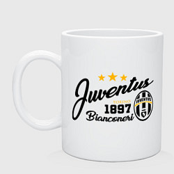 Кружка керамическая Juventus 1897, цвет: белый