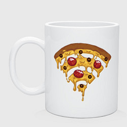 Кружка керамическая Wi-Fi Pizza, цвет: белый