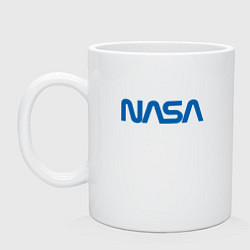 Кружка керамическая NASA, цвет: белый