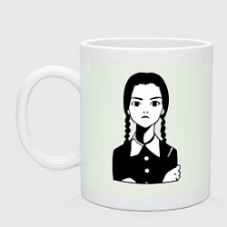 Кружка керамическая Wednesday Addams, цвет: фосфор