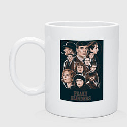 Кружка керамическая Peaky blinders, цвет: белый
