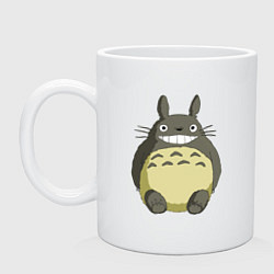 Кружка керамическая Тоторо, цвет: белый