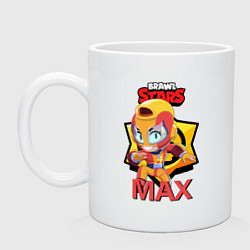 Кружка керамическая BRAWL STARS MAX, цвет: белый