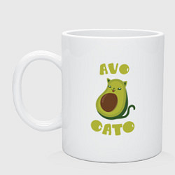 Кружка керамическая AvoCato, цвет: белый