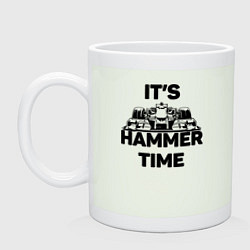 Кружка керамическая It's hammer time, цвет: фосфор