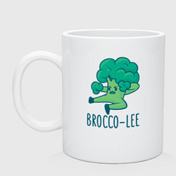 Кружка керамическая Brocco Lee, цвет: белый