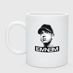 Кружка керамическая Eminem, цвет: белый