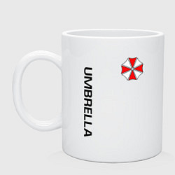 Кружка керамическая UMBRELLA CORP, цвет: белый