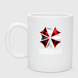 Кружка керамическая UMBRELLA CORP, цвет: белый