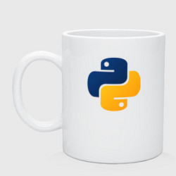 Кружка керамическая Python, цвет: белый