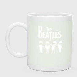 Кружка керамическая Beatles, цвет: фосфор