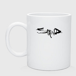 Кружка керамическая Staind, цвет: белый