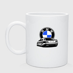 Кружка керамическая BMW JDM, цвет: белый