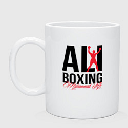 Кружка керамическая Muhammad Ali, цвет: белый