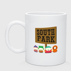 Кружка керамическая South Park, цвет: белый