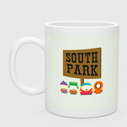 Кружка керамическая South Park, цвет: фосфор